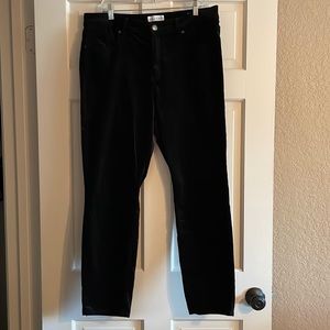 Ann Taylor Loft, black brushed jeans. Curvy skinny size 14
